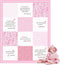 Oudain Christian Baby Blankets for Baby Blanket with Bible Verses Scripture Flowers Paisley Baby Receiving Baptism Blanket Christian Christening G...