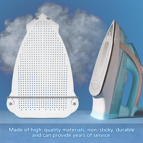 Cunhill 2 Pieces Ironing Shoe Cover Ironing Accessories Iron Soles Aluminum Material Electric Iron Assistant Tool Safe Slip on for Electric Sole Q...