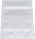 HANSER | Smell Proof Odorless Mylar Resealable Foil Pouch Bags with clear Window | Stand up bottom | Airtight | matte white | 100 Pieces | 3x4 inc...
