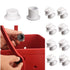8 Sets Screw Replacement Buttons for Simple Southern Beach Bag, Replacement Rivets for Strap Hole Diameter Not Below 19.5mm Beach Bag (White)...