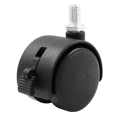 4 Pack 1.5 Inch Caster Wheel Replacement, M8 Office Chair Caster Wheel, Universal Standard Size Furniture Wheel with Locking Braking Threaded Scre...