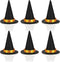 6pcs Small Witch Hats for Crafts Mini Witch Hats for Crafts Little Witches Hats Bulk Miniture Tiny Wizard Hat Felt Doll Witch Hat for Wine Bottle ...
