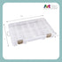 ArtBin Floss Finder Box: Clear Sewing Organizer with 6 Compartments, 12 Dividers, Durable - Perfect for Embroidery Floss and Small Sewing Supplies...
