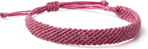 Handmade Waterproof Waxed Thread Woven Bracelet or Anklet - Unisex, Adjustable Beach Jewelry, Friendship Bracelets, Boho Bracelet, Minimalist, Fes...