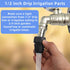 6PCS 1/2 Inch Drip Irrigation Tubing Faucet Adapter 3/4 Inch Female Pipe Thread to 1/2 Inch Drip Irrigation Tubing Adapter 3/4 Inch Faucet Connect...