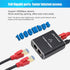 Ethernet Splitter 1 to 2,Gigabit Ethernet Splitter 1000Mbps High Speed with Cat8 Ethernet Cable 1.5ft,LAN RJ45 Splitter with USB Power Cable for C...