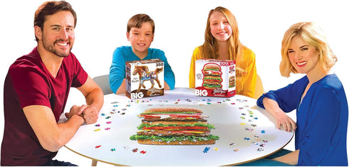 RoseArt - Big Shaped - Juicy Burger - 500 Piece Jigsaw Puzzle for Adults...