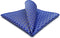 S&W SHLAX&WING Pocket Square for Men Azure Blue White Pattern Geometric Elegant for Suit...