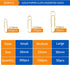 Paper Clips, 500 PCS Paper Clips Assorted Sizes, Gold Paper Clip, Small, Medium and Large Paper Clips...