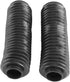 Motorcycle Fork Boots, 1 Pair Black Motorcycle Front Fork Tubes Boots Rubber Sleeve Shock Cover for ATV Dirt Bike, Length: 9", Inner Diameter: 1.5...
