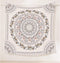 Simpkeely Sketched Floral Medallion Tapestry, Bohemian Mandala Wall Hanging Tapestries, Indian Art Print Mural for Bedroom Living Room Dorm Home D...