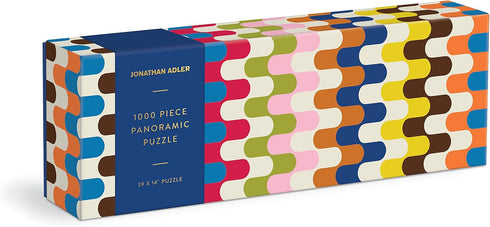 Jonathan Adler Bargello 1000 Piece Panoramic Puzzle from Galison - 39" x 14" Landscape Puzzle, Chic and Modern Design, Thick & Sturdy Pieces, Chal...