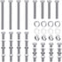16 Pcs 304 Stainless Steel U Channel Sign Post Attachment Kit Sign Mounting Hardware Road Sign Hardware 2-3/4" and 1-1/2" Sign Post Mounting Bolts...