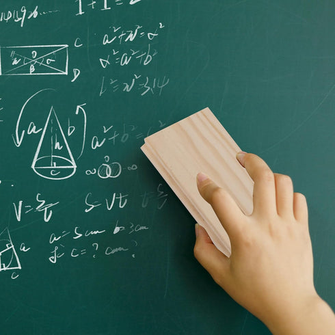 Chalkboard Eraser - Campus Style Pine Wood Blackboard Cleaner Engravable College Styled DIY Gift...