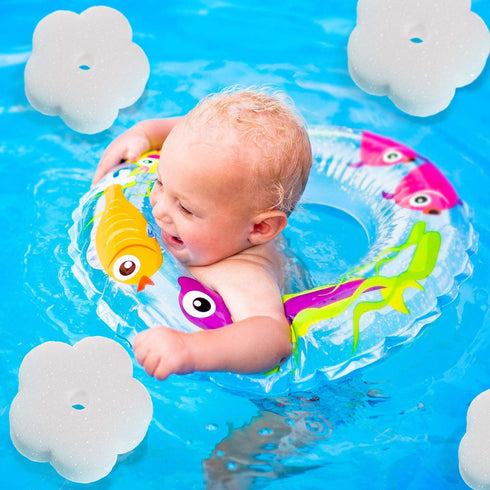 Boao 16 Pieces Sponge for Hot Tub Accessories Pool Sponge Oil Scum Absorber for Hot Tub Swimming Pool Clean Accessories(Creamy White)...