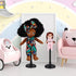 4pcs Doll Stand Black Doll Display Support 18 Inches Action Figure Stand Reusable Doll Support Stand Dollhouse Furniture Vertical Doll Stand Suppl...
