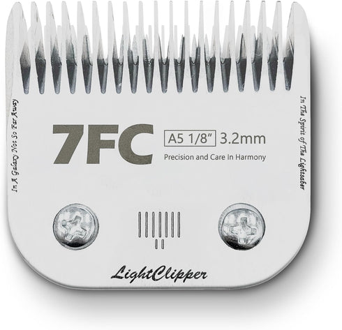 Detachable Ultra Edge Dog Clipper Blade - Constructed of Carbonized Steel, Resists Heat and Rust with Long-Lasting Sharp Edges - A5 Series (7FC, F...