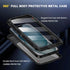 iPhone 15 Pro Max Waterproof Case Compatible with MagSafe, Metal Heavy Duty IP68 Underwater Built-in Screen Protector, Military Grade Shockproof R...
