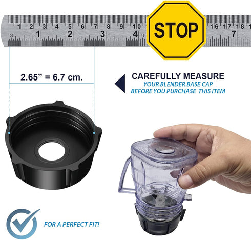Replacement Mini 1-cup Plastic Jar by Saffire, fits most Oster Blenders (2 Pieces)...