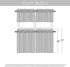30 Inch Length Ombre Tier Curtains Faux Linen Shee Short Curtains - 2 Panels Brown Small Sheer Curtains for Cafe Kitchen Basement Bathroom,30 Inch...