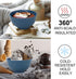 wheat straw small bowls 10oz set of 8 - Unbreakable Dessert Bowls for kids - Mini Bowls for Ice Cream,Snack and Fruits - Microwave & Dishwasher Sa...