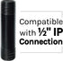 JS Jackson Supplies 3 in. Black Shower Arm for Ceiling-Mounted Rainfall Showerhead...