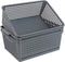Farmoon Grey Plastic Weave Organizer Basket, 3 Packs Plastic Storage Baskets...