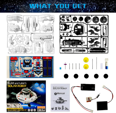 STEM 6-in-1 Education Solar Power Robot Toys for Boys Ages 8-12, DIY Building Educational Experiment Robotics Science Kit for Kids, Birthday Gifts...