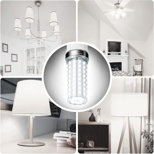 LED Corn Light Bulb 150W Equivalent 2000 Lumen 6500K Cool Daylight White 20W E26/E27 Base Non-dimmable Ceiling Fan Corn Lighting for Home Garage W...