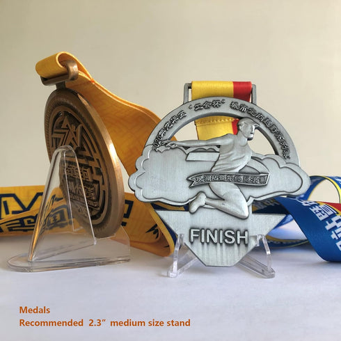 24 Packs Card Stands Sports Card Holder, Card Display Stand for Display Graded Card Challenge Medals Casino Chips, 2.3 Inch Tall, Clear...