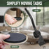 Heavy Duty Furniture Moving System with Lifter Tool and 4 Sliders - Easy Furniture Moving and Lifting Set - Safe for Hardwood Floors and Carpet - ...
