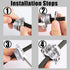10pcs 3/4Inch Clamp Type Cable Connectors for Metallic Conduit Protect Cables Silver...
