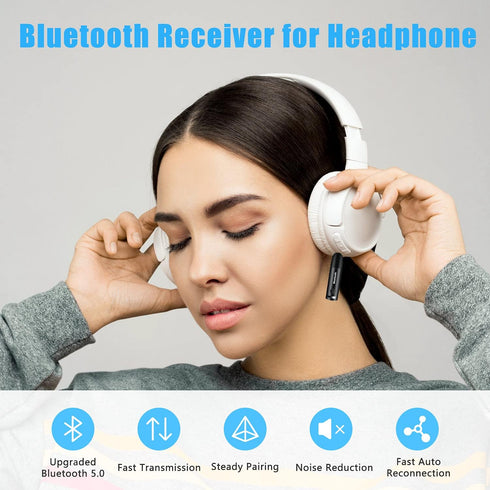 Wireless Bluetooth Aux Adapter, Mini Portable 3.5mm Bluetooth Aux Receiver for Car, Headphones, Home Stereo Music System (Black)...