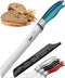 Orblue Serrated Bread Knife Ultra-Sharp Stainless Steel Professional Grade Bread Cutter - Cuts Thick Loaves Effortlessly - (8-Inch Blade with 5-In...