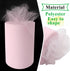 Light Pink Tulle Fabric Rolls 6 Inch by 100 Yards (300 feet) Fabric Spool Tulle Ribbon for DIY Light Pink Tutu Bow Baby Shower Easter Birthday Par...