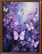 Leczany Cross Stitch Stamped Kit for Adults or Kids - Purple Butterfly | DIY Embroidery Starter Patterns Craft Kit Needlepoint for Beginner | 11CT...