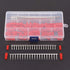 Hilitchi 300Pcs (50set) 2.54mm 2-Pin Female & Male Red Plug Housing Crimp Terminal Connector Kit Compatible with JST SYP...