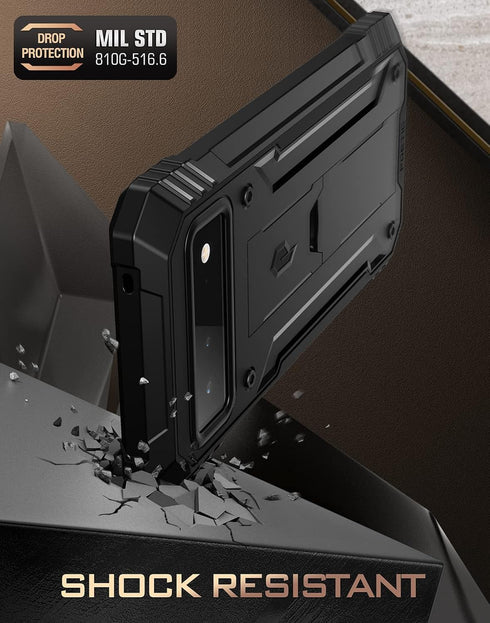 Poetic Revolution Case Compatible with Pixel 6 5G, Full Body Rugged Shockproof Protective Cover Case with Kickstand, Built-in Screen Protector Wor...