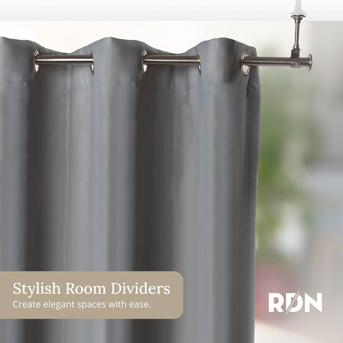 Room/Dividers/Now Adjustable Ceiling Mounted Curtain Rod - Heavy Duty 36-56 Inches Extendable Rods for Walls, Ceilings, Windows and Room Partition...