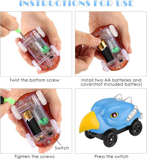 Tracks Cars Replacement only, Toy Cars for most Tracks Glow in the Dark, Racing Car Track Accessories with 3 Flashing LED Lights, Compatible with ...