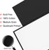 PHOENIX Black Canvas Boards for Painting - 6x8 Inch, 6 Pack - Small Square Canvases Gesso Primed Cotton Acid Free, Blank Flat Canvas Panel for Acr...