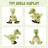 TCBunny Baby Dinosaur 12" Bedtime Stuffed Animal Plush Toy, Kid's Gifts for Boys, Girls, Birthday, Valentine, Christmas, Veliciraptor - Green...