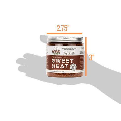 Sweet Heat Rub & BBQ Seasoning by Wayward Gourmet - Best BBQ Grill Seasoning Rub - Made for Chicken, BBQ Meat, Pork, Ribs, Hamburger, Steaks - Dry...