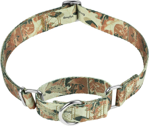 Fabulous Collar with Dogs Who Escape - Hyhug Pets Upgraded Escape Proof Martingale Collar for Dogs Daily Use Walking and Training (Large, Forest)...