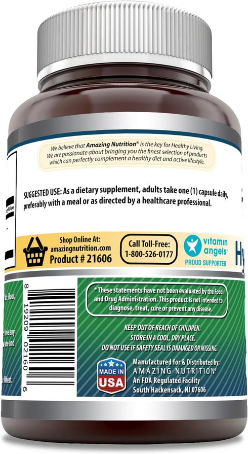 Amazing Formulas Hyaluronic Acid 100mg 250 Capsules Supplement | Non GMO | Gluten Free | Made in USA...