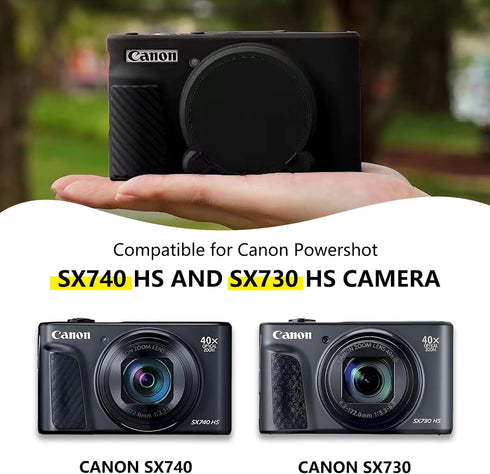 SX730 SX740 Camera Case,Canon powershot sx740 hs case,Anti-Scratch Slim Fit Lightweight Protective Case,Soft Silicone Case for Canon PowerShot SX7...