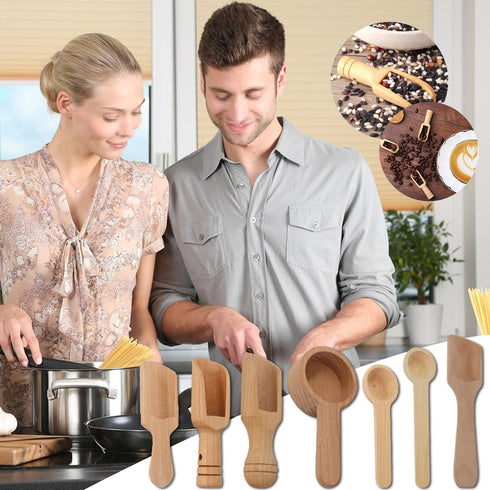 14 pcs Mini Wooden Spoons, CNYMANY 3”-4.3” Small Wooden Spoons Little Wooden Teaspoons for Bath Salt, Spices, Candy, Washing Powder, Sugar, Honey,...