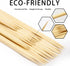 Bamboo Wood Plant Sticks for Garden Stakes Grilling Skewer Plant Sticks for Tomato,Orchid,Potato,Potted House Plants and Hand Crafts -12 Inch 60Pc...
