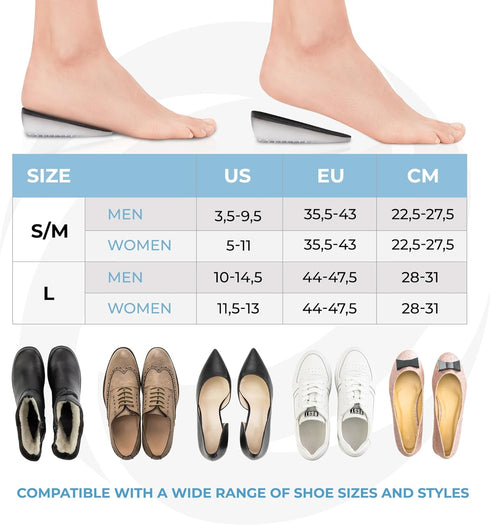 Heel Cushions for Heel Pain Relief - 2 Pack Heel Lifts for Achilles Tendonitis, Shoe Wedge Inserts for Plantar Fasciitis, Bone Spur, Foot Pain Rel...