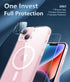 FNTCASE for iPhone 15-Plus Phone Case: Magnetic Clear Military Shockproof Anti Yellowing Slim Phone Cover with Camera Lens Protector & Screen Prot...